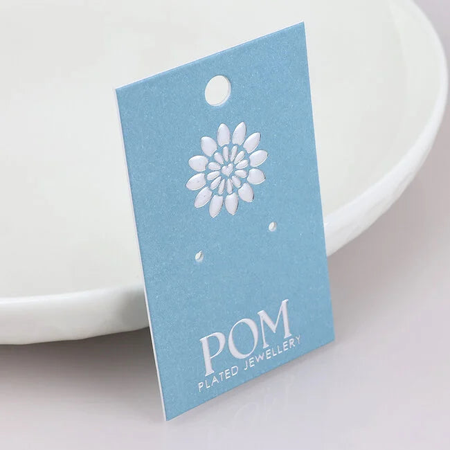 POM - Gold plated Earrings Intricate Bee