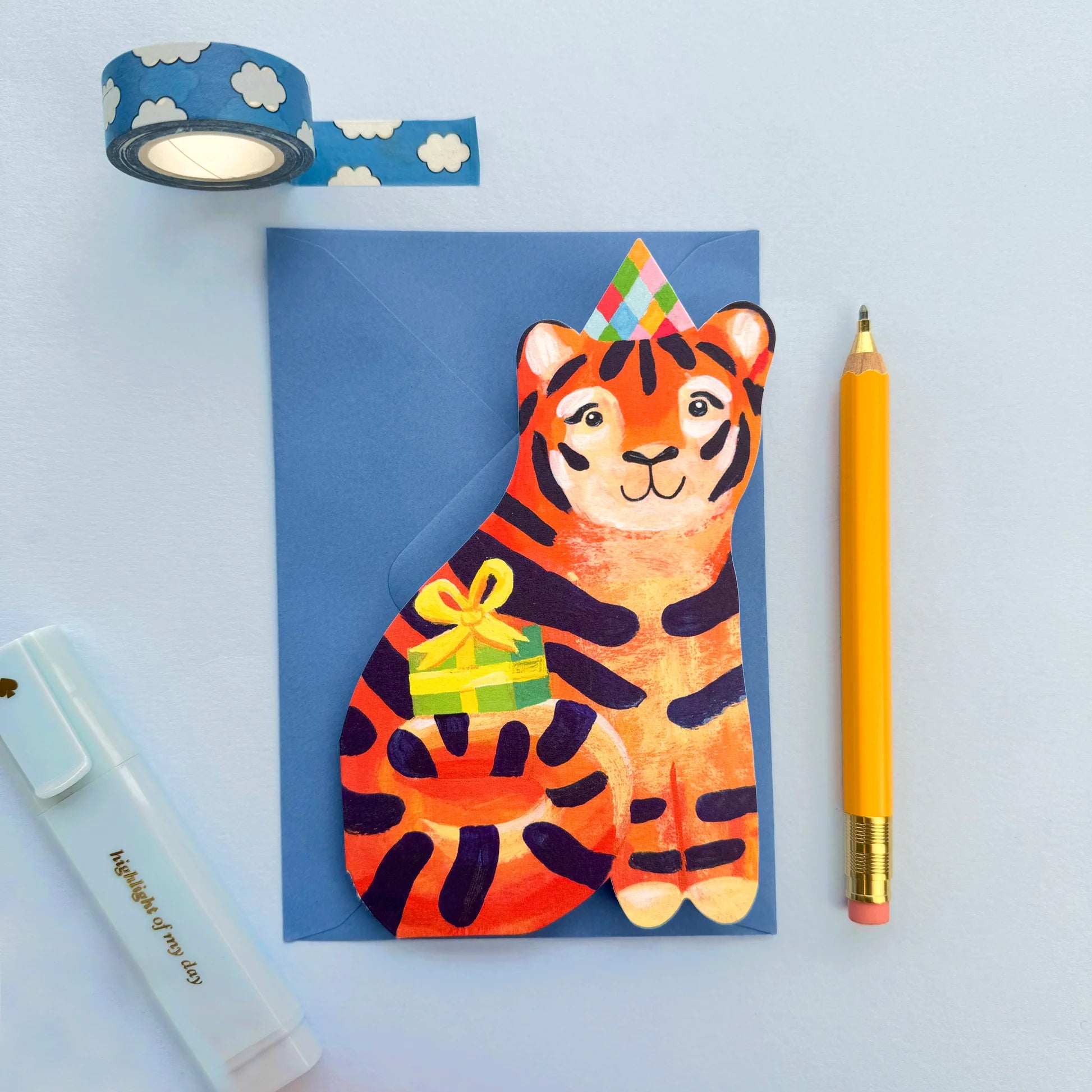 Tiger Birthday Card Lark London Tiger Birthday Card Lark London