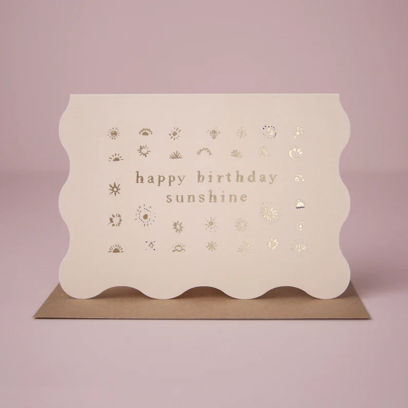 Happy Birthday Sunshine Card