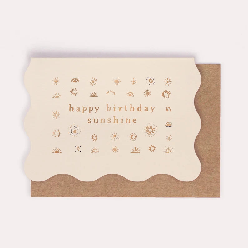 Happy Birthday Sunshine Card