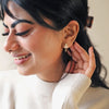 Lisa Angel Robot & Star Stud Earrings Gold