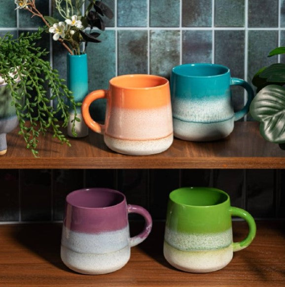 Mojave Glaze Mug - Coral
