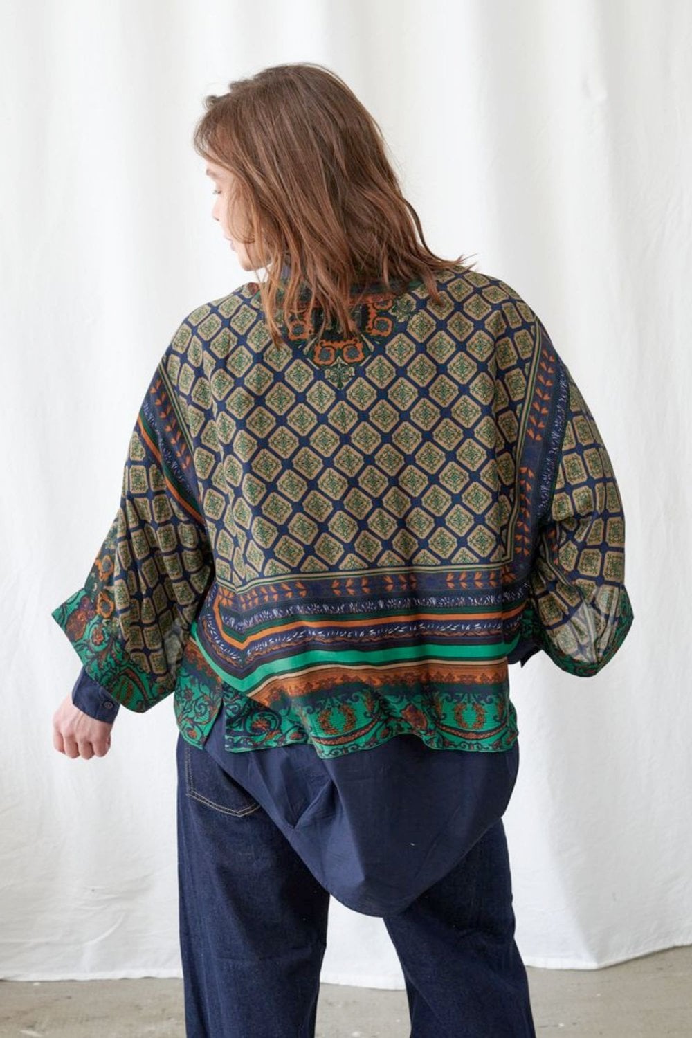 One Hundred Stars - Amulet Emerald Kimono