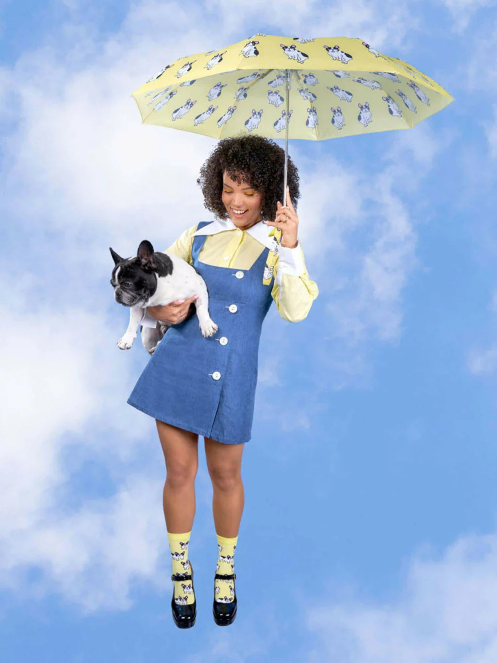 Original Duckhead Compact Umbrella - French Bulldog