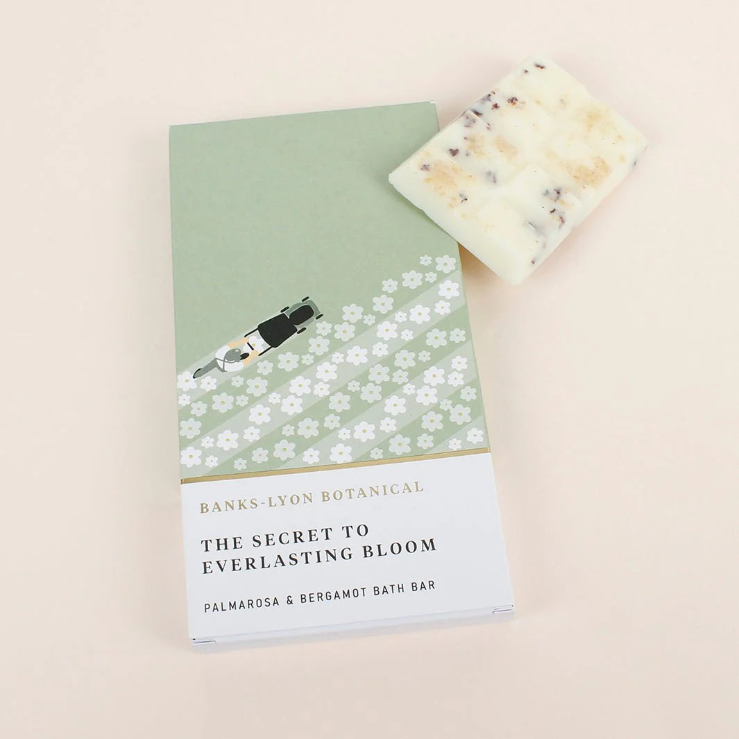 Banks-Lyon Solid Bath Oil Bar - Palmarosa & Bergamot