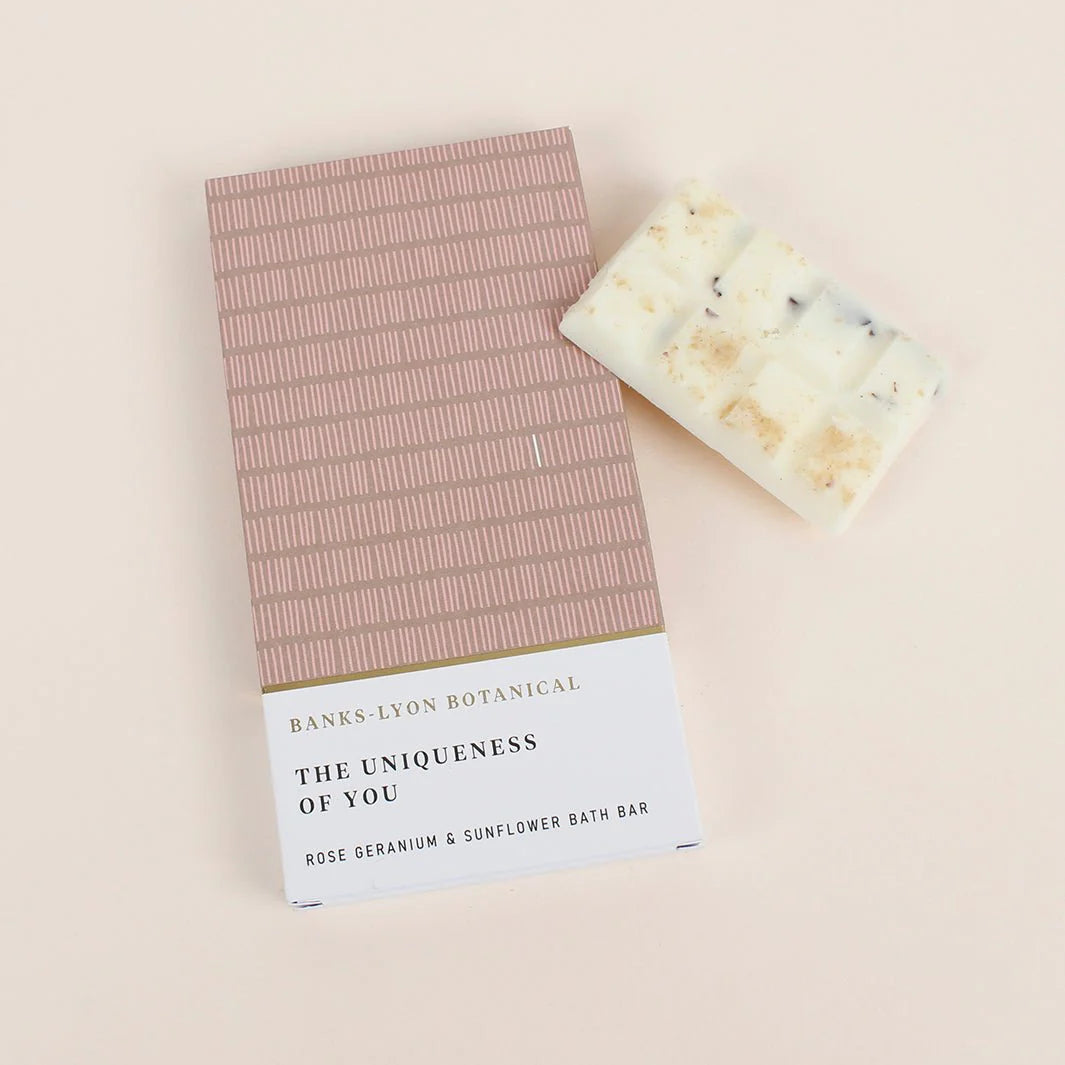 Banks-Lyon Solid Bath Oil Bar - Rose Geranium & Sunflower