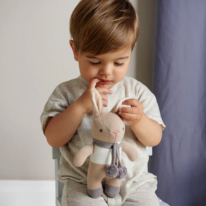 Thread Bear Design Taupe Bunny Gift Set