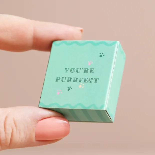 Lisa Angel - Tiny Matchbox Ceramic Cat Token