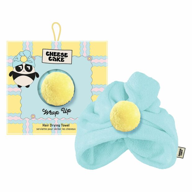Cheesecake Wrap Up Hair Drying Towel - Blue