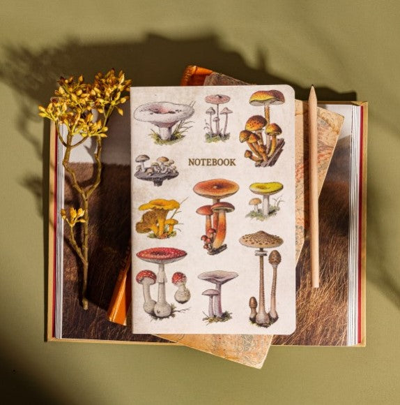 Vintage Mushrooms A5 Notebook