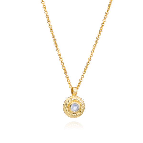 Azuni Luna Gemstone Necklace Gold