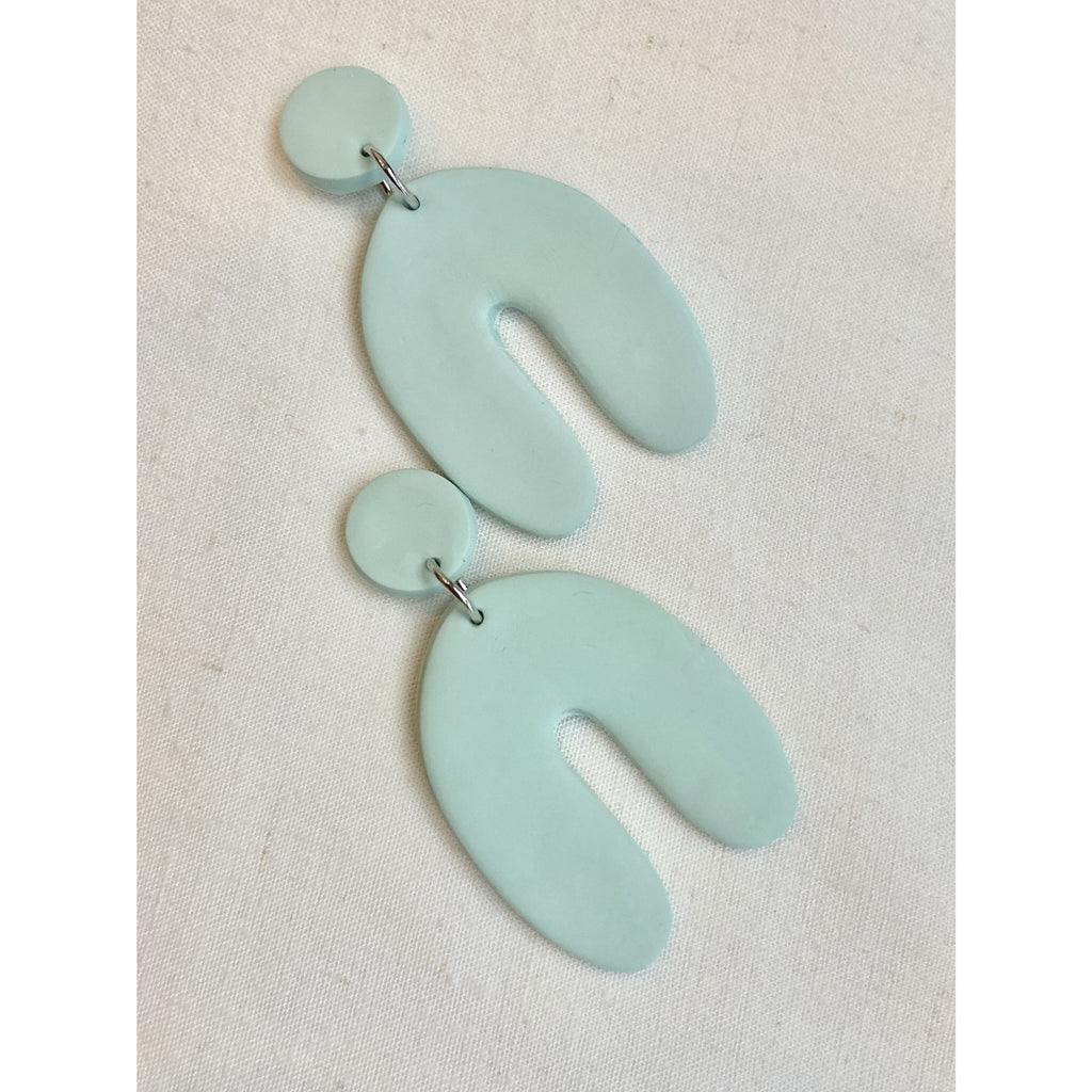 Clay & Co Turquoise Arch Earrings