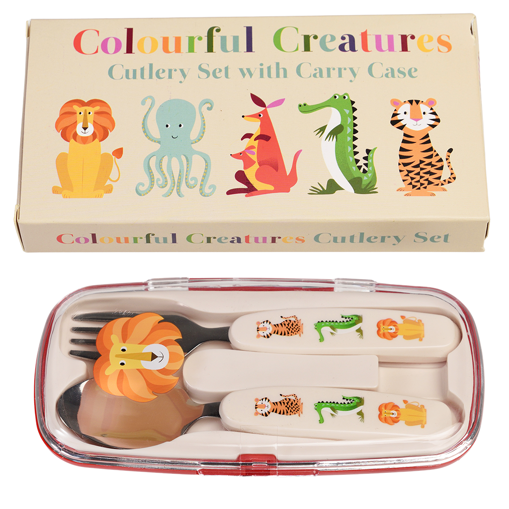 Colourful Creatures Cutlery Set
