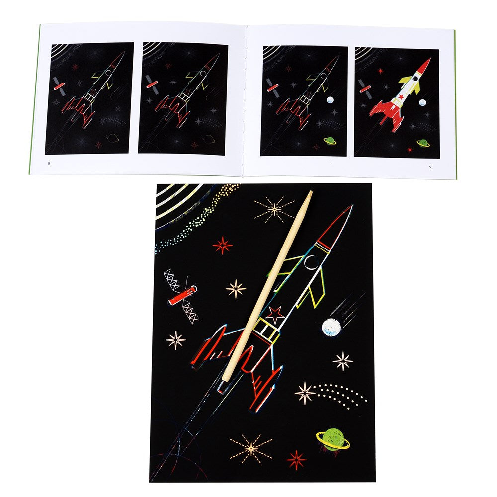 Space Age Scratch Art