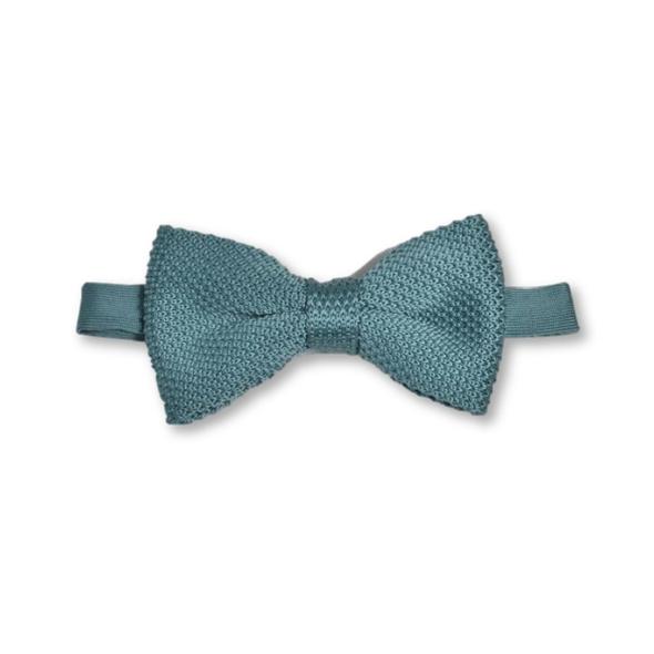 Broni&Bo Teal Knitted Bow Tie