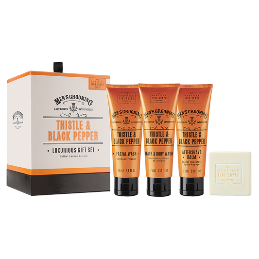 Thistle & black pepper luxurious gift set