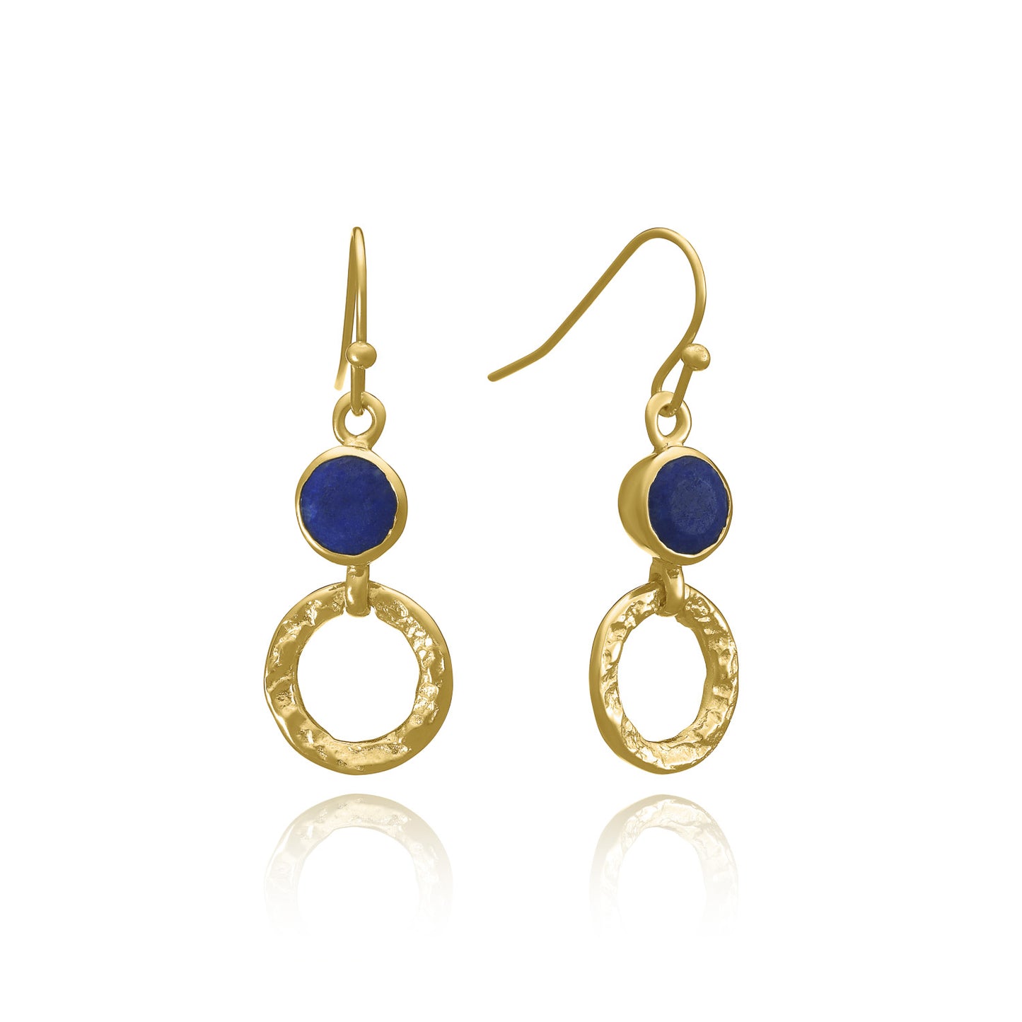 Azuni Larissa Gemstone Earrings Gold