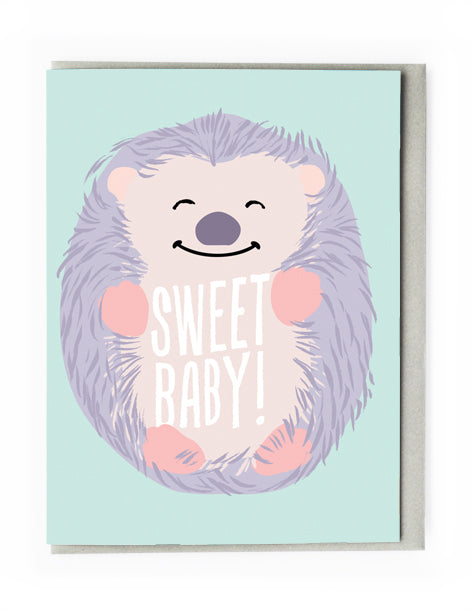 SWEET BABY HEDGEHOG mini card
