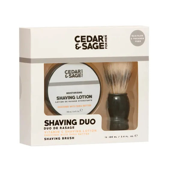 Cedar And Sage Shaving Duo