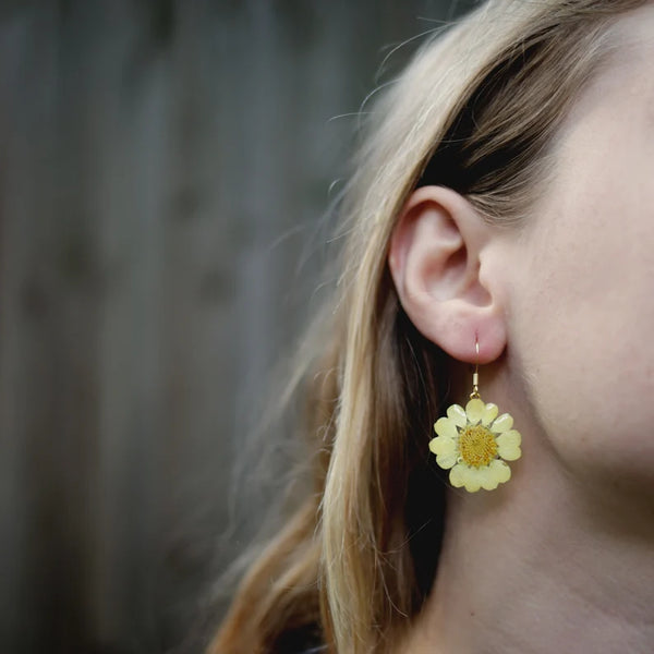 Nordic Flowers Yellow Flower Earrings