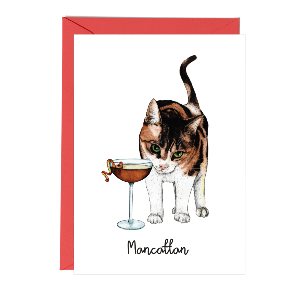 Mancattan Greeting Card