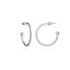 Azuni Hammered Hoop Earrings - Small Silver