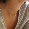Lisa Angel Rainbow Crystal Edge Star Pendant Necklace in Gold