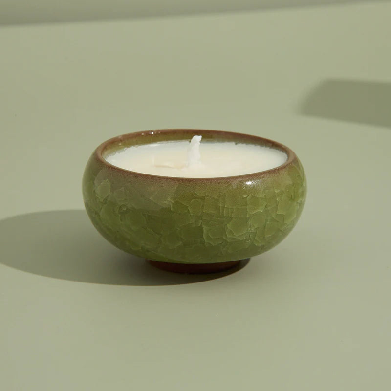 Contemporary Kiln Olive Tea Lights - Elderflower & Coconut