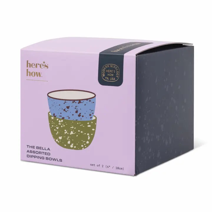 Here's how - The Bella Dipping Bowls (Light blue and olive green)