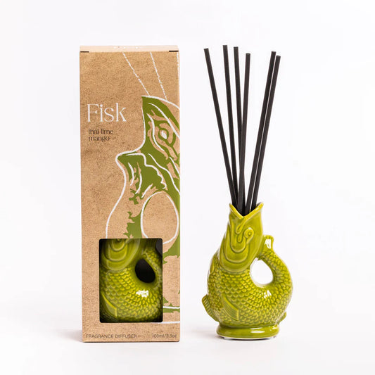 Green Gluggle Fish Diffuser - Thai lime mango