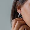 Vurchoo Silver Contrasting Chunky Stud Earrings - Bangladesh
