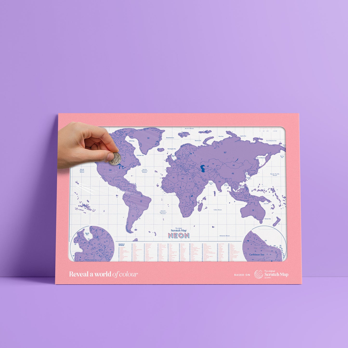 Neon Scratch Map