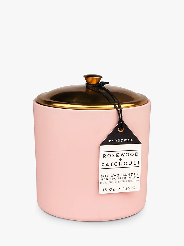 Rosewood & Patchouli Soy Wax Candle Pot - Large