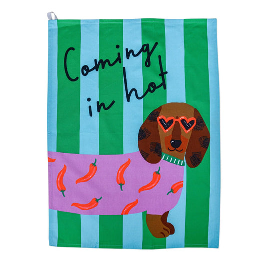 Hijinx - Coming in Hot Tea Towel