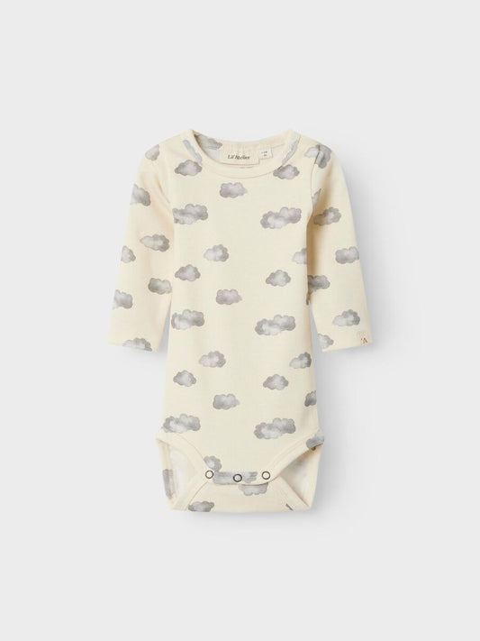Lil'Atelier - Long Sleeved Romper Cloudy Clouds