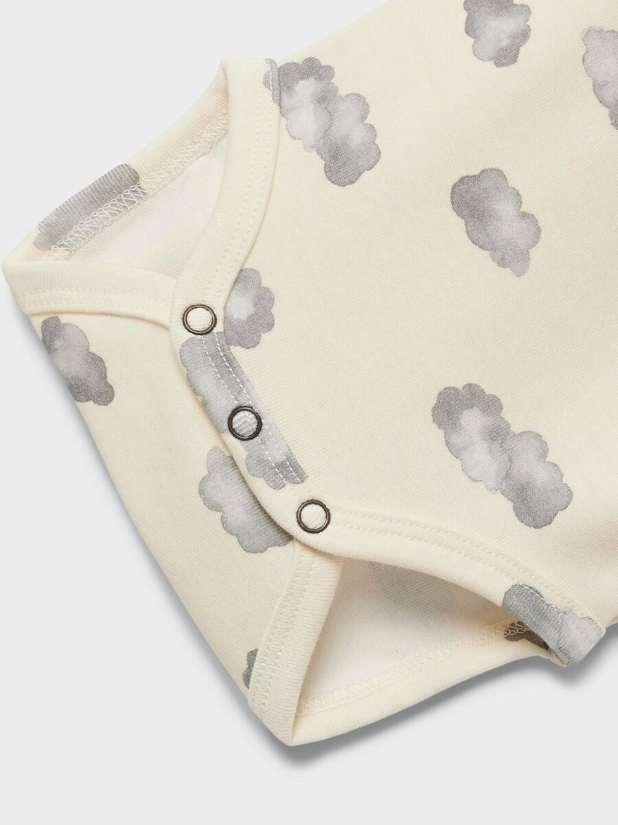 Lil'Atelier - Long Sleeved Romper Cloudy Clouds
