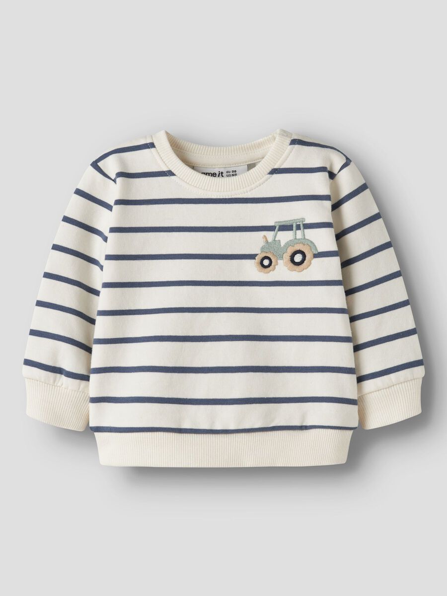 name it - Antique White Organic Cotton Sweatshirt