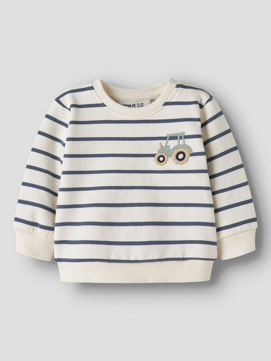 name it - Antique White Organic Cotton Sweatshirt