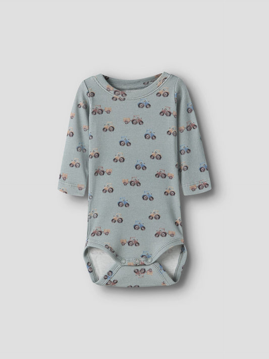 name it - Green Milieu Printed Romper