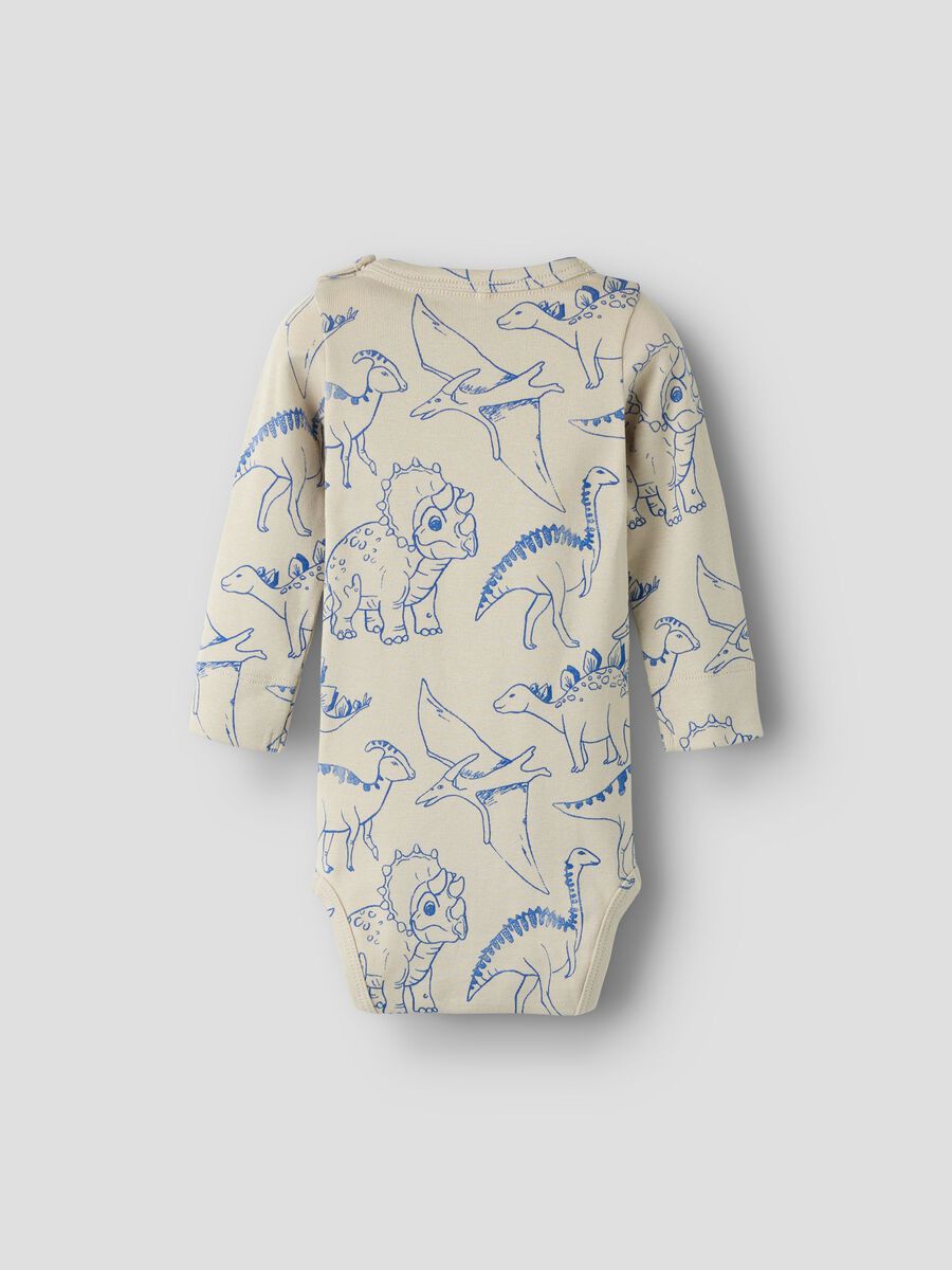 name it - Dinosaurs printed romper (Peyote)