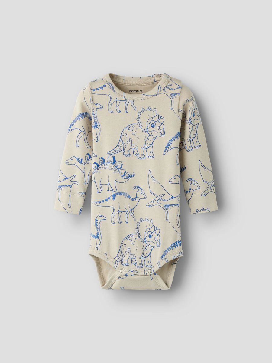 name it - Dinosaurs printed romper (Peyote)