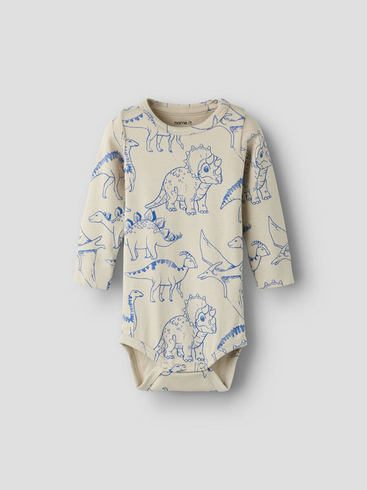 name it - Dinosaurs printed romper (Peyote)
