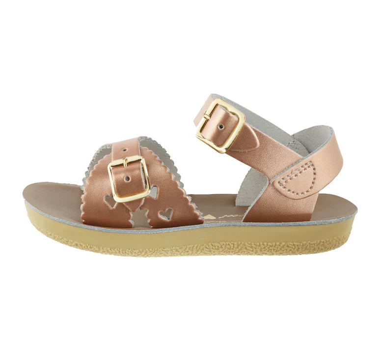 Sun-San Salt Water Sandals - Sweetheart Rose Gold Kids Sandal