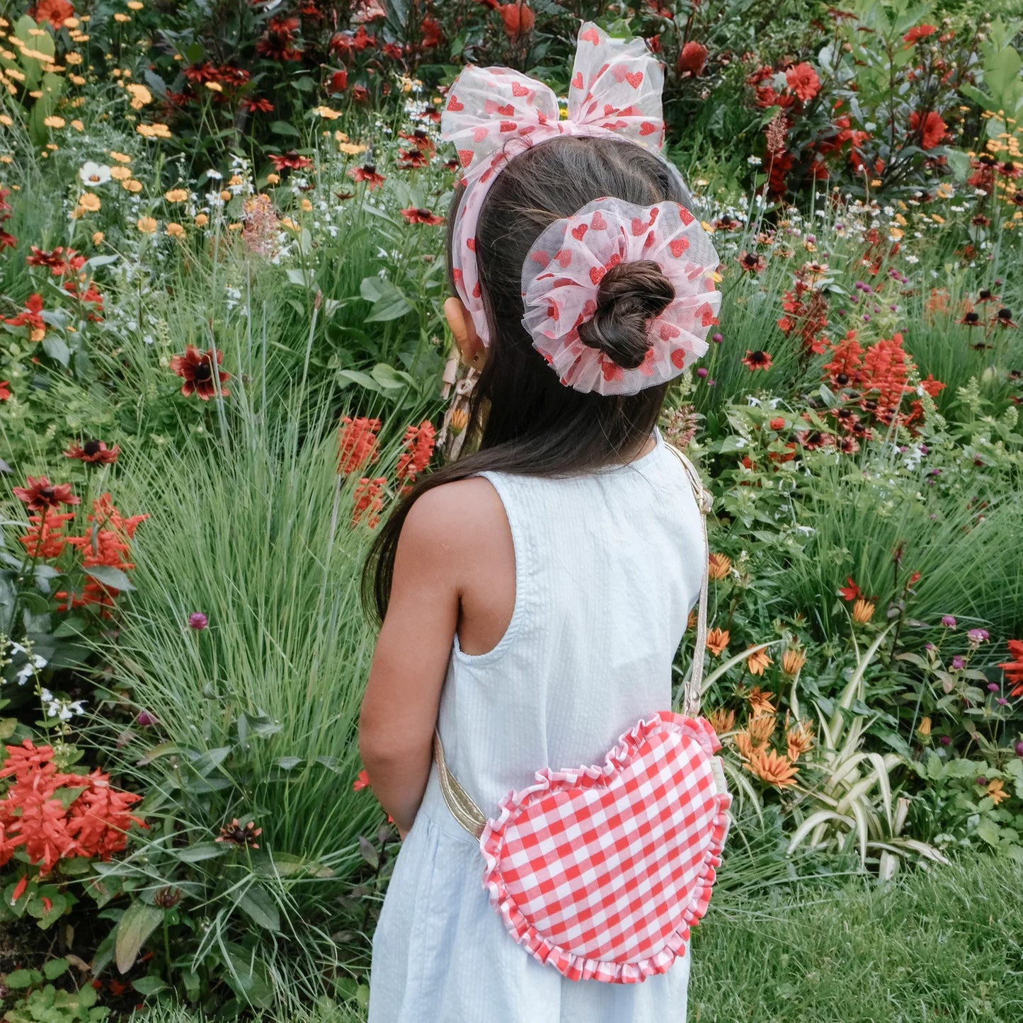 Rockahula Sweet Hearts Tulle Scrunchie