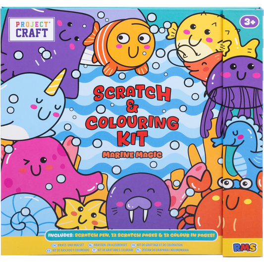 RMS - Children Scratch and Colouring Marine Magic