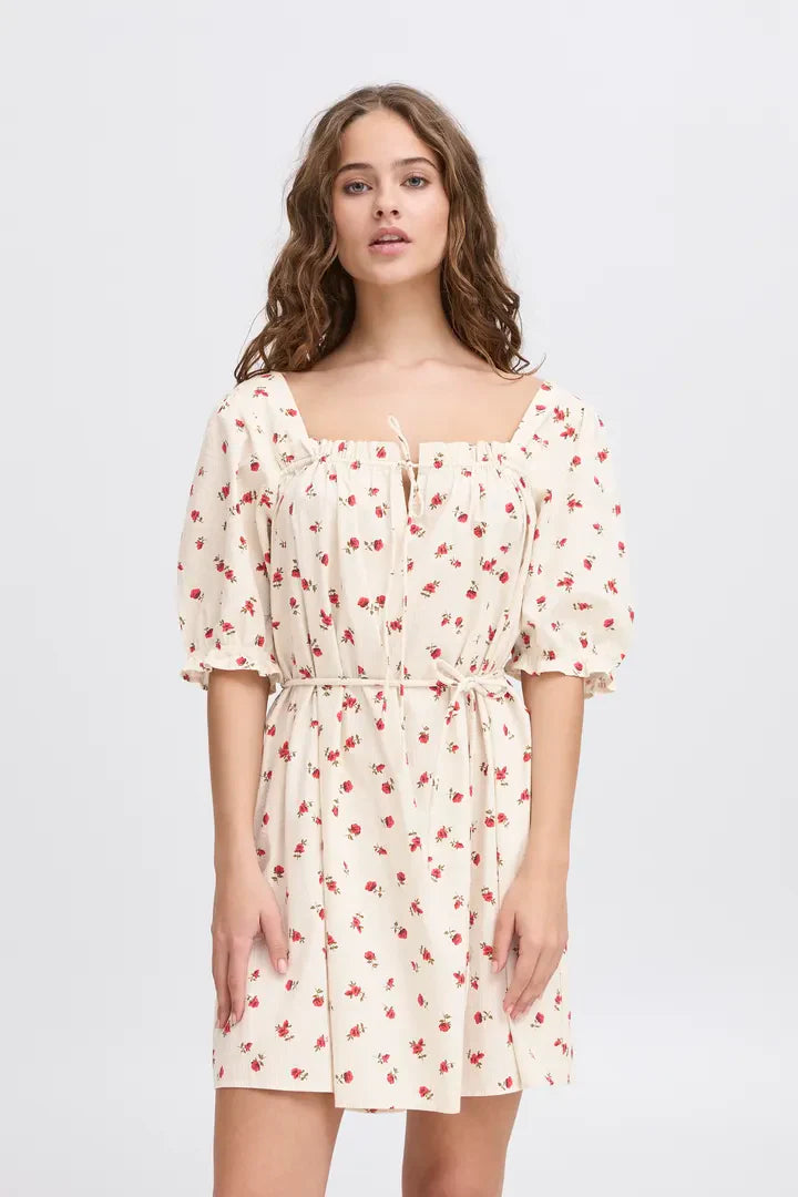 ICHI - Rosey Dress Geranium Flower