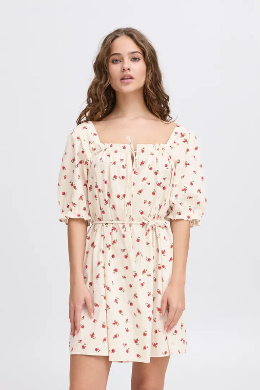 ICHI - Rosey Dress Geranium Flower