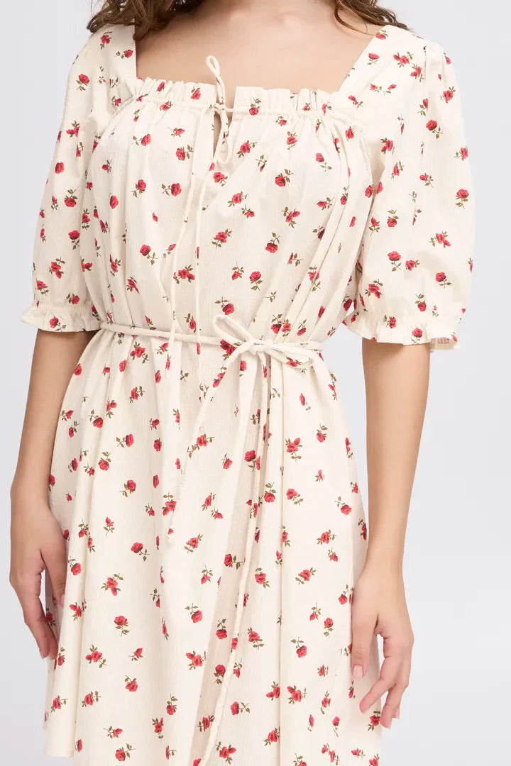 ICHI - Rosey Dress Geranium Flower