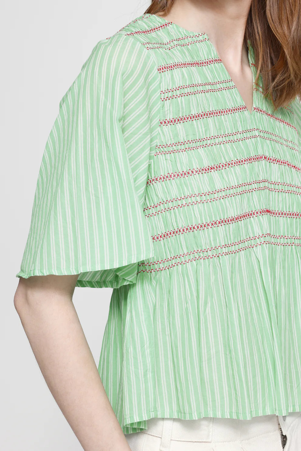 Ichi - IHLocy Blouse Green / Birch