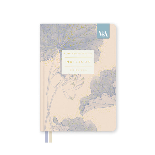 V&A - Eastern Elegance Water Lillies B6 Fabric Hardback Notebook